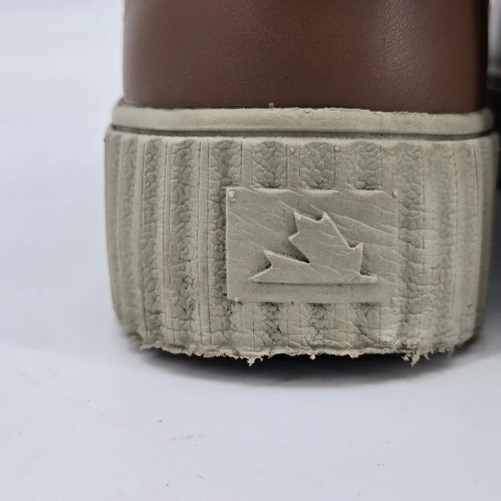 Pajar‎ Canada Janie 2.0 Waterproof Platform Shearling Boot Brown Sz 7 38